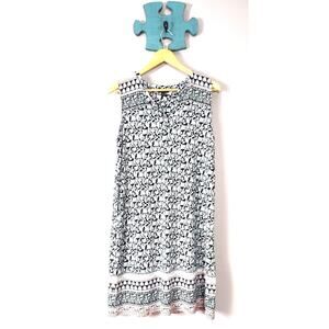 J Jill Size Womens Wearever Collection Sleeveless Floral Dress Medium